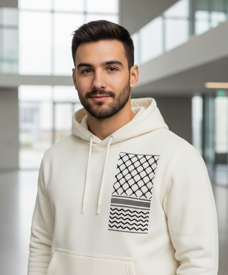 Men's (Filastin Hurra) Tracksuit (White)