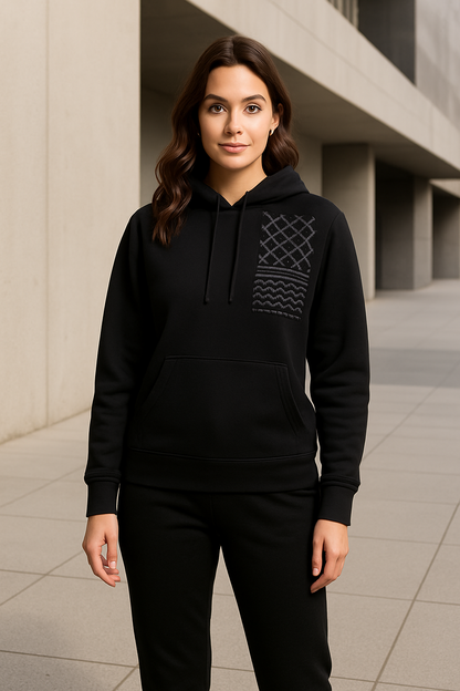 Women's (Filastin Hurra) Tracksuit (Black)
