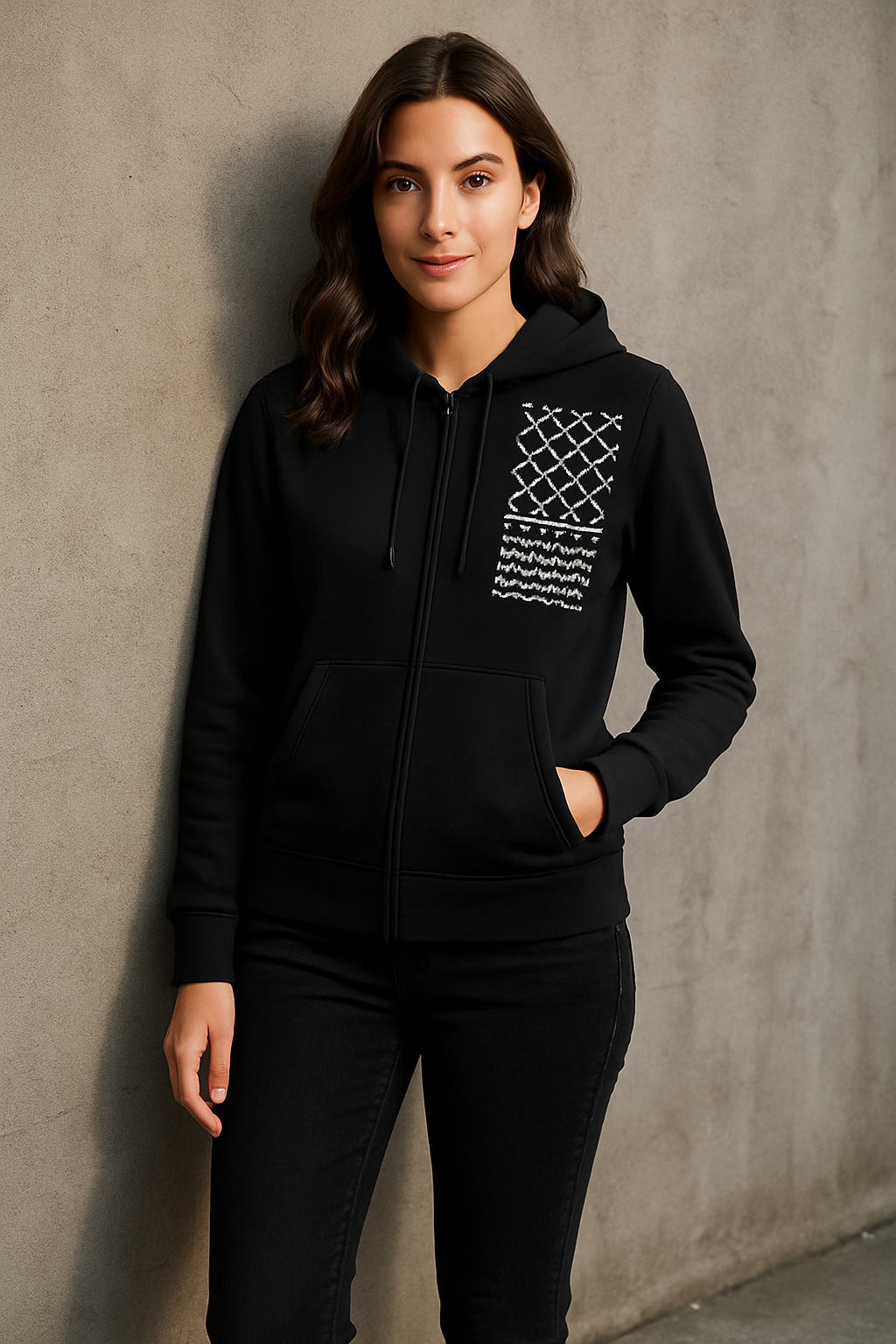 Women's (Filastin Hurra) Tracksuit (Black)