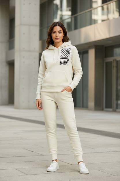 Women's (Filastin Hurra) Tracksuit (White)